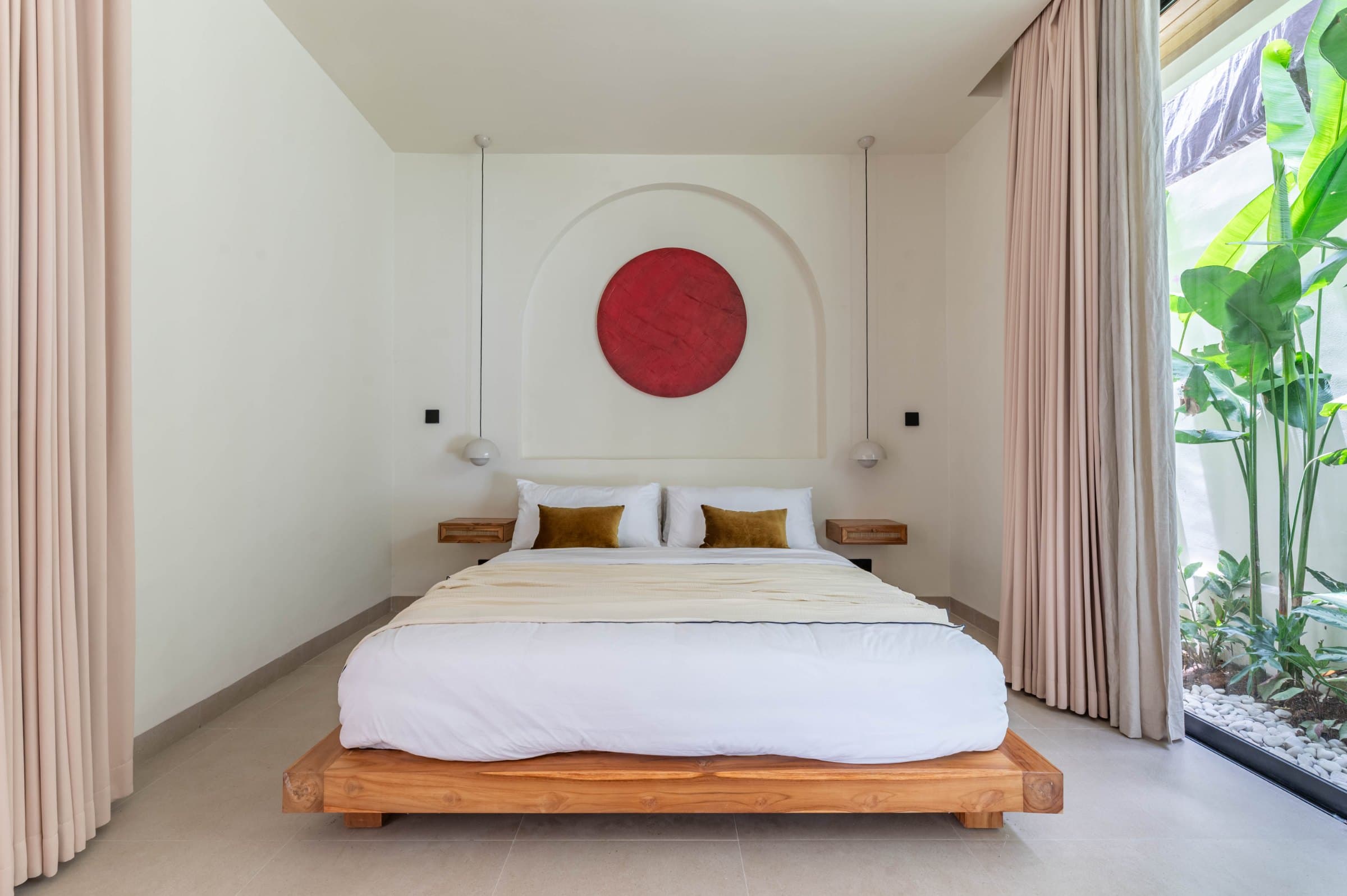 One of three bedrooms